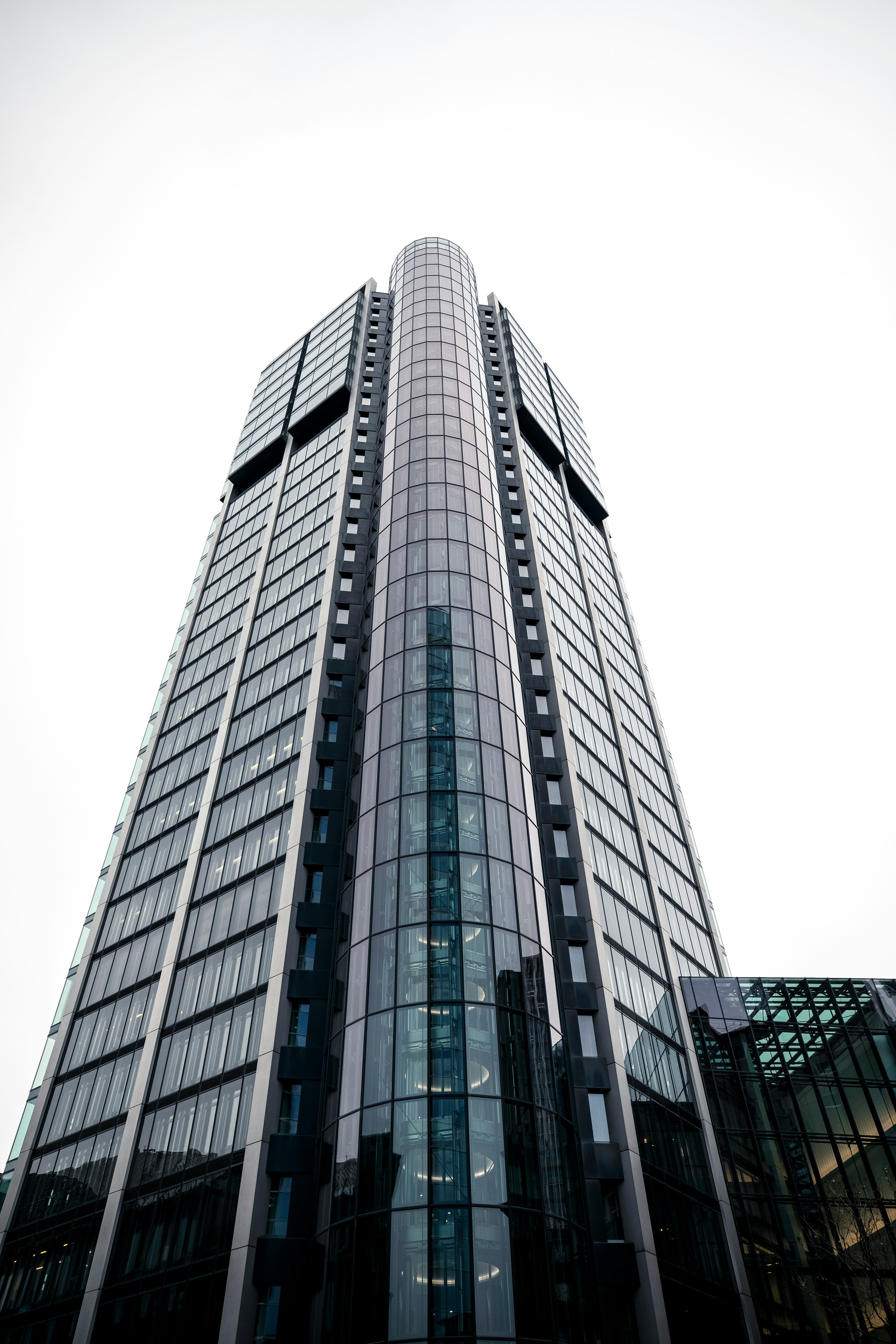 grayscale photo of high rise building